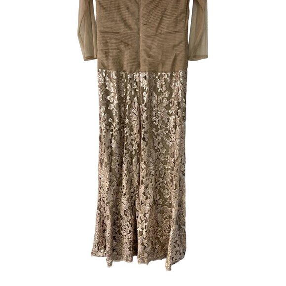 Formal Dress, Party, Mother of the Bride Dress Tadashi Size 12. Tan color. - Picture 6 of 16